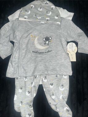 Grey mini bean Set - 3-Piece NWT